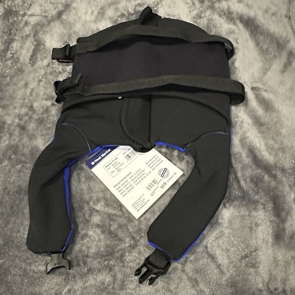 NWT West Marine Neoprene Pet Vest Sz M 30-60 lbs Water Boat Safety Dog Life Vest - Picture 3 of 6
